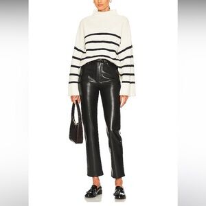 Agolde Recycled Leather Black 90’s Pinch Waist Pants